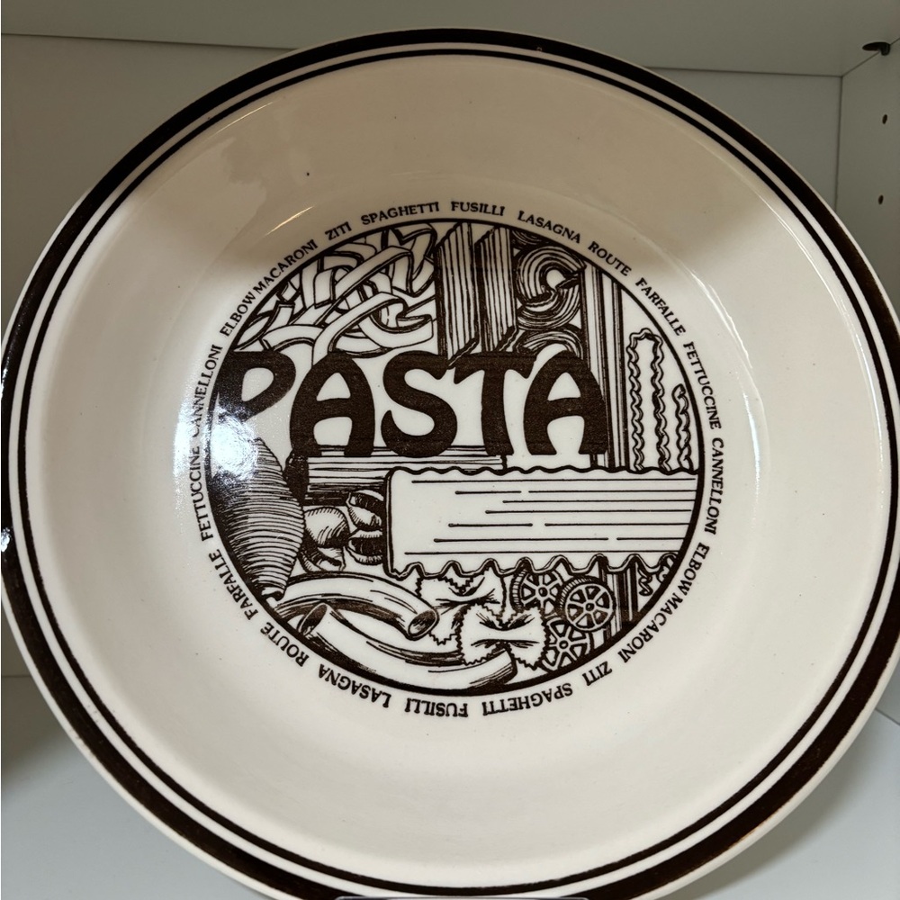Collectible Plate GOURMET SERIES PASTA DISH w/ BAKED ZITI RECIPE 10”